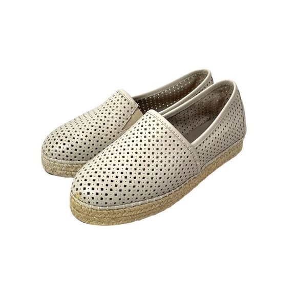 NEW Chocolat Blu Brett leather perforated‎ soft flats Espadrilles Size 38 - Picture 1 of 10